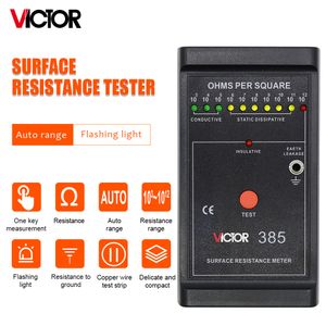 Elektrische instrumenten Victor 385 Digitale aardweerstand Tester Oppervlakweerstand Meter ASTM Standaard