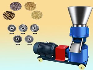 Máquina eléctrica para fabricar pellets de alimento para aves de corral, pollos y peces, máquina de pellets para uso doméstico, molino de pellets para pienso pequeño 220V 380V1695470