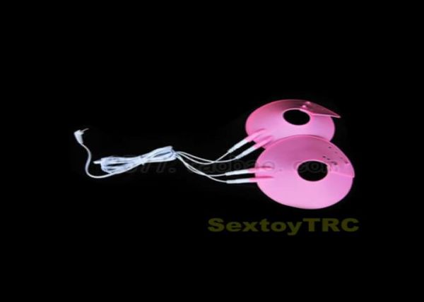 Juguetes sexuales eléctricos Accesorios Almohadillas de silicona para pezones Fetiche BDSM Gear Almohadillas para senos Teaser Ampliadora Descarga eléctrica Masajeador de tetas B08094884