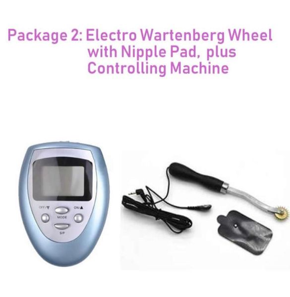 Choc électrique Sex Toy Electro Stimulation Wartenberg Wheel Pinwheel avec Nipple Pad Nouveau Design Équipement BDSM Sexual Sensual Pl6848399