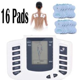 Stimulateur électrique corps complet Relax thérapie musculaire masseur Massage Pulse dizaines Acupuncture Machine de soins de santé 16 Pads1910117