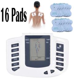 Stimulateur électrique Full Corps Relax Muscle Thérapie Masseur Massage de massage Pulse Tens Acupuncture Health Care Machine 16 PADS5814506