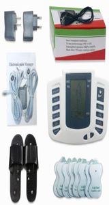 Elektrische stimulator Full Body Relax Muscle Digital Massager Pulse TENS Acupunctuur met therapieslipper 16 stuks elektroden6059327