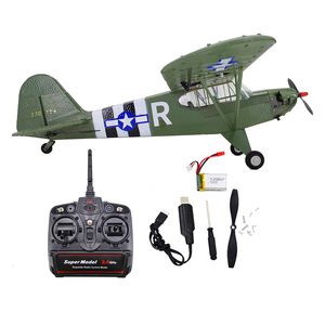Avion électrique RC 116 FX9703 Kubingke, télécommande de la seconde guerre mondiale, modèle J3, sans balais, quatre voies, Six axes, jouet 3D à ailes fixes, 230825