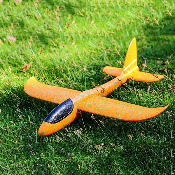 Avion électrique RC 48 cm, lancer à la main en mousse, jouets d'avion pour enfants, modèle d'avion volant pour l'extérieur, jouets de jeu d'herbe, cadeaux pour enfants 230823
