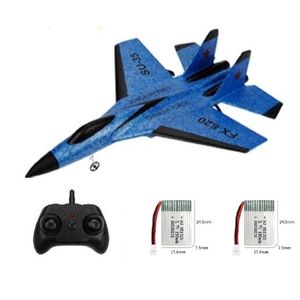 Electricrc Aircraft Drone FX620 SU35 Remote Control Airplane 2.4G Fighter Hobby Plane Glider Epp Foam Toys 230202