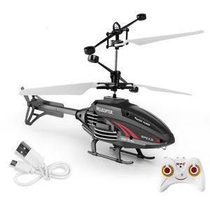 ElectricRC Aircraft Flying Helicopter Toys Hélicoptère à induction rechargeable par USB avec télécommande pour plus d'enfants Jeux d'intérieur et d'extérieur 230807