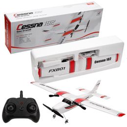 ElectricRC Aircraft FX801 RC Avión EPP Espuma Planeador Avión Gyro 2.4G 2CH RTF Control remoto Envergadura Aviones Niños divertidos Aviones Juguetes interesantes 230417