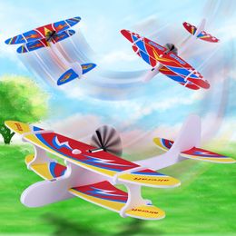 ElectricRC Aircraft Large EVA Foam Aircraft Toy Hand Throwing Flying Airplane Flight Glider DIY Modelo de juguete para niños Adultos Modelo de avión al aire libre Juguetes 230420