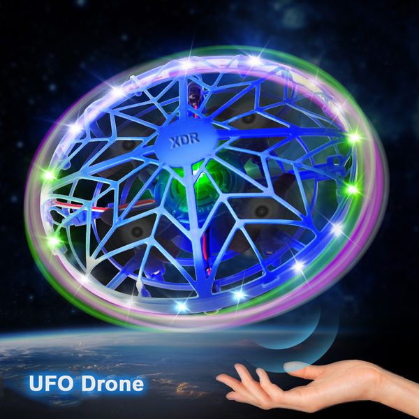 ElectricRC Aircraft Magic Flying Ball Pro LED UFO Spinner Toy Controlado a mano Boomerang Mini Drone Upgrade Flight Gyro para adultos Niños Regalo 230612