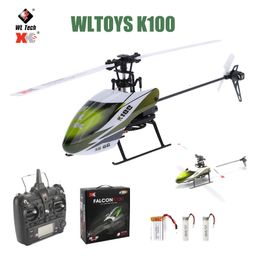 Electricrc Aircraft Originele WLTOYS XK K100 RC Drone 2.4G 6CH 3D 6G MODE Borstelloze motor Motor Remote Control RC Helicopter Quadcopter voor kinderen Gift Toys 230705