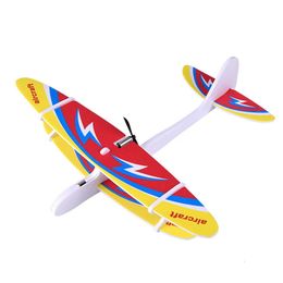 ElectricRC Aircraft Play Handwurfflugzeug Elektroflugzeug Schaumflugzeug Elektro- und LED-Schaumwurfsegelflugzeug Flugzeugmodell Outdoor-Spielzeug 231115