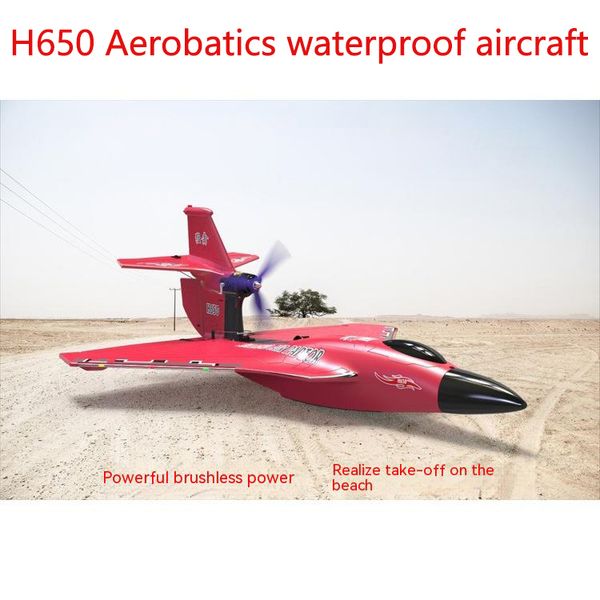 Electricrc Aircraft Raptor H650 Aerobatics impermeable de seis canales Modelo de control de motor sin escobillas de ala fija Modelo de juguete 230812