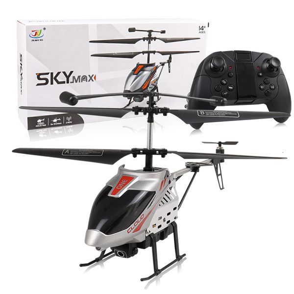 ElectricRC Aircraft RC Hélicoptère 2.4G 4CH Radio Télécommande Hélicoptère Avec Lumière LED onebutton décollage Hélicoptère Enfants Cadeau D'anniversaire 230303