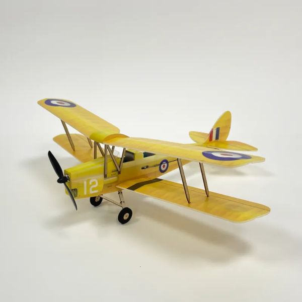 ElectricRC avion RC avion Tigermoth DH82A Micro échelle 4CH 360mm avion kit cadeau pour garçon 230807