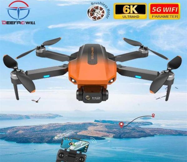 Avion électrique Rg101 Drone 4k 6K Hd moteur sans balais professionnel hélicoptères Rc 5G Wifi Fpv caméra Drones Gps quadrirotor Dis8463649