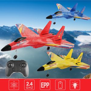 Électricrc Aircraft SU-27 RC Airplanes Remote Control Glider Fighter Hobby 2.4g RC Plane Drones Epp mousse Aircraft Toys For Boy Enfants Enfants Gift 230811