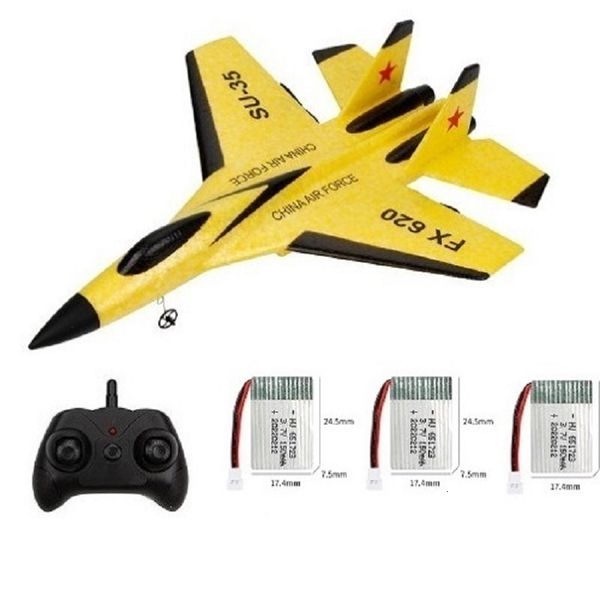 ElectricRC Aircraft SU-35 RC Glider Plane 2.4G Control remoto Drones Modelo de avión RTF UAV Regalo de Navidad para niños Juguetes voladores ensamblados 230316