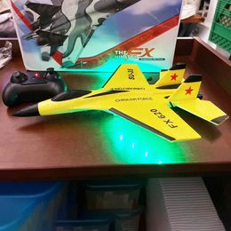 Electricrc Aircraft SU35 schuimvliegtuig 24G Fighter Radio Control Glider Epp Toy Electric Kids Boys Birthday Toys 230325