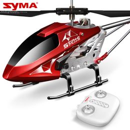 ElectricRC Aircraft SYMA Metal shell RC Helicopter Upgrade S107H met Altitude Hold One Key take OffLanding 35CH Gyro Stabilizer for Kid 230713