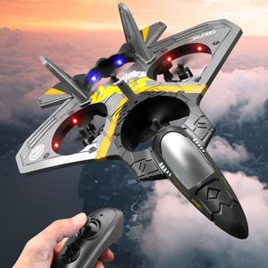 Electricrc Aircraft V17 Remote Control Airplane 24G Fighter Hobby Plane Glider Epp Foam Toam Toam Toam Kids cadeau 230325