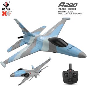 Avion électrique RC Wltoys A290 F16 3CH RC avion 24G télécommande Drone à voilure fixe A200 Airctaft planeur d'atterrissage modèle mousse jouets garçon 230901