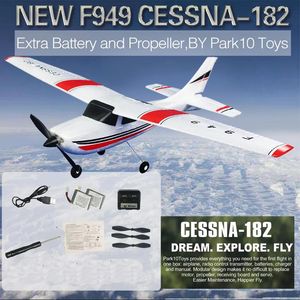 Avion électrique RC WLtoys F949 2.4G 3D6G 3Ch avion RC avion à voilure fixe jouets d'extérieur Drone RTF version de mise à niveau servo numérique F949S avec gyroscope 230823