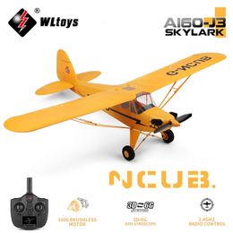 Electricrc Aircraft WLTOYS XK A160 2.4G RC VLAK 650 MM WINGSPAN BOSSE MOTOR MOTOR REMOTE AIRE CONTROLE AIRPLANE 3D6G SYSTEEM EPP FOAM TOEMS VOOR KINDEREN Geschenk 230823