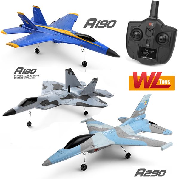 ElectricRC Aircraft Wltoys XK A290 A190 A180 RC Avion Télécommande Radio Modèle 3CH 3D6G Avion EPP Drone Envergure Jouets Pour Enfants