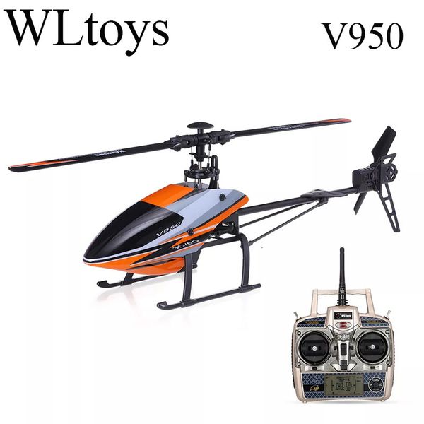 ElectricRC Aircraft WLtoys XK V950 K110S 24G 6CH 3D6G 1912 2830KV Moteur sans balais Flybarless RC Hélicoptère RTF Télécommande Jouets Cadeau 230901