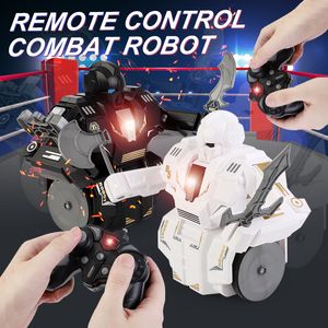 ElectricRC Dieren 24G Afstandsbediening Vechten Battle Combat Robot Speelgoed voor Gift RC Game 230906