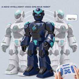 Electricrc Animals 24Ghz Remote Control Robot Sing and Dance English Toy Programming Intelligent Science Knowledge 230812