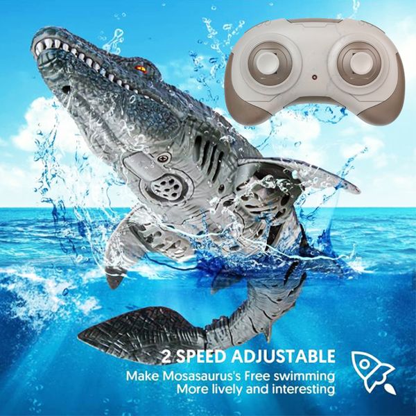 Electricrc Animal Boy Electric Remote Control Toy Simulation Dinosaur Water Toys Couglong Spray Swinging Underwater for Kids Gift 230812