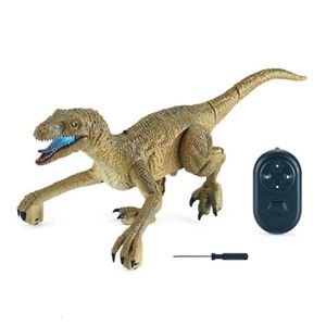 ElectricRC Animales Dinosaurio Juguete Atractivo Eléctrico Alegre Niños Niñas TRex Caminando Modelo Animal Control Remoto Regalos de Navidad Juego Interactivo 221201