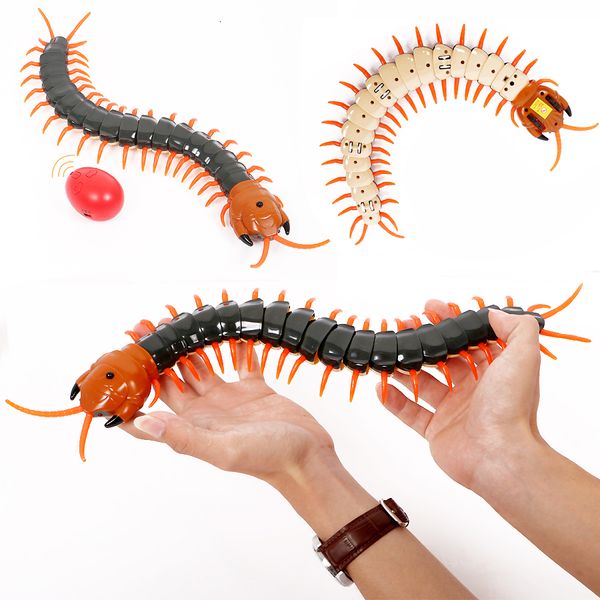 ElectricRC Animaux Drôle Électronique Pet Télécommande Simulation Géant IR RC Scolopendra Centipede Avril Fools' Day Tricky Prank Insect Toy Cadeau 230906