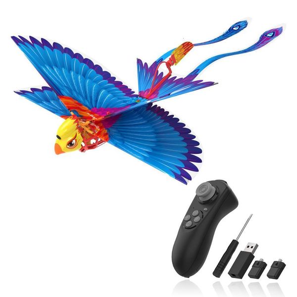 ElectricRC Animals Go Bird Control remoto Juguete volador Mini RC Helicóptero DroneTech Toys Smart Bionic Alas de aleteo Pájaros para niños Adultos 230906