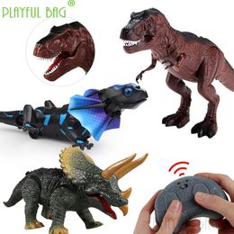 ElectricRC Animaux Halloween télécommande électrique infrarouge Tyrannosaurus Rex simulation lézard drôle lol truc animal jouet YD011 230906