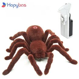 Electricrc Animals Halloween Simulation Remote Control 11 "2CH Infrarood Realistische RC Spider Toy Prank Cadeau 220914