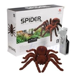 ElectricRC animaux enfant cadeau télécommande effrayant effrayant doux en peluche araignée infrarouge RC jouet 95AE 220923
