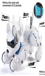 Electricrc Animals RC afstandsbediening Robot Dogspeelgoed met aanraakfunctie en spraak slimme dansen imiteert dieren Mini Pet Program5561638