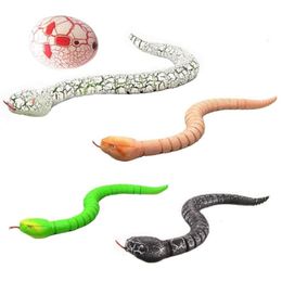 Electricrc Animals RC afstandsbediening Snake en Egg Rattlesnake Animal Trick angstaanjagend onheilspeelgoed voor kinderen grappige nieuwigheid Geschenk 230419