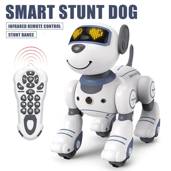 ElectricRC Animals RC Robot Dog Programable Infrarrojo Inalámbrico Control Remoto Eléctrico Inteligente Truco Para Niños Juguete Inteligente Seguir Mascota Animal 230417