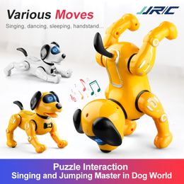 Electricrc Animals RC Robot Dog Toys for Kids Remote programmable Toy Toy Alimentation Interaction Robotic Electronic Pets Gift 230812