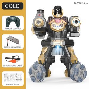 Electricrc Animals RC Robot Toys voor kinderen met cool licht geluidseffecten gebaar detectie Remote Control Battle Humanoid Interative Robots 230812