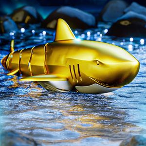 Electricrc Animals RC Shark Simuleer Swaying Manta Rays Model Remote Control Boat Toys Electric Kids Gifts AC160 230814