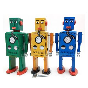 Electricrc Animals Robot Lilliput Retro Wind mechanisch MS397 Clockwork Tin speelgoed voor volwassen verzameling 230812