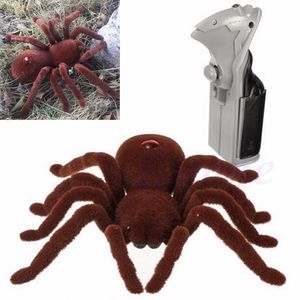 ElectricRC animaux effrayant télécommande effrayant doux en peluche araignée infrarouge RC tarentule jouet enfant cadeau 230906
