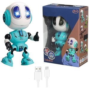 ElectricRC Animaux Smart Talking Robot Enfants Jouet Tête Capteur Tactile Robot DIY USB Jouet Électrique Électronique Amovible Poupée Petit LED Alliage Léger Robot 230602