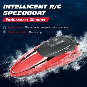 ElectricRC Boats 2.4G RC Speedboat TY1 Étanche Rechargeable Haute Vitesse Modèle De Course Bateau Électrique Radiocommandé Bateaux D'extérieur Jouets pour garçons 230504