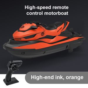 ElectricRC Boats 24G Mini barco de control remoto de juguete eléctrico RC Speedboat Swim In Water Summer Splashing Children Gift 230616